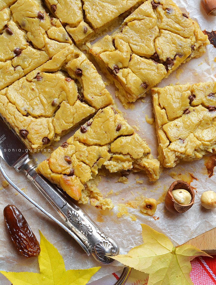 Brownies pera e cannellini bianchi