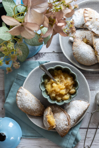 Ravioli vegani cuor di mela all’avena e noci