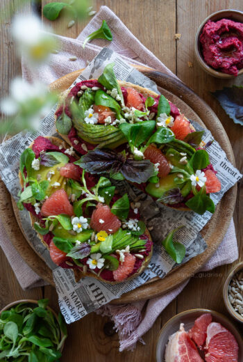 Bruschette fucsia